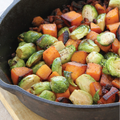 BRUSSELS SPROUTS & BUTTERNUT SQUASH