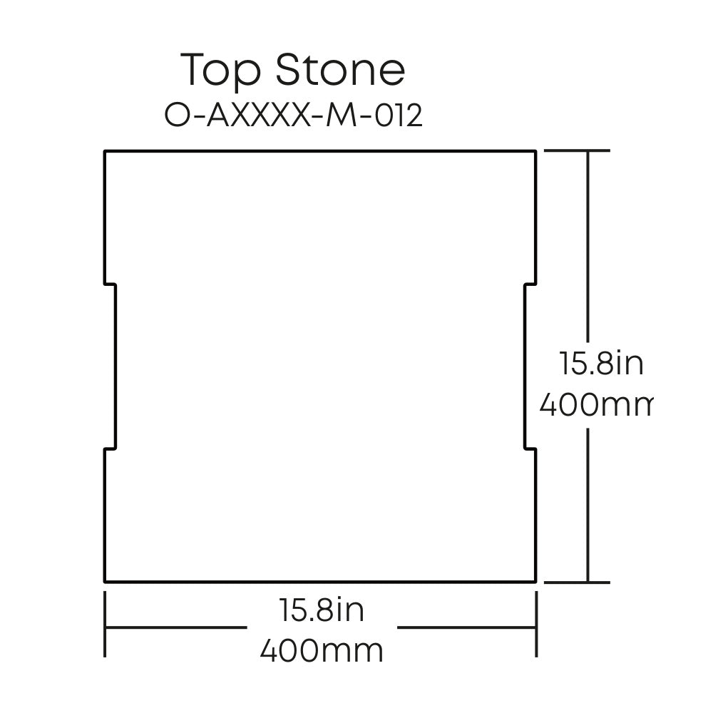 Original, Professional and Commercial Series Complete Stone Assembly